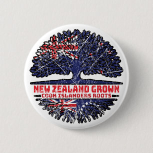 Cook Islands Islander Neuseeland Neuseeland Button