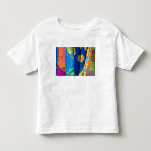 Cook Islands, Rarotonga. Batikstoff Punanga Nui Kleinkind T-shirt
