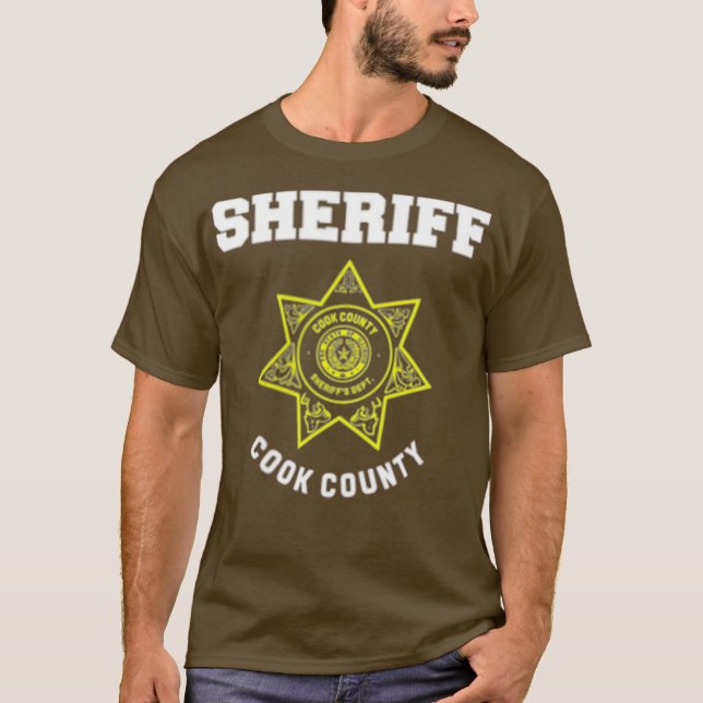 Cook Landkreis Illinois Sheriff Deputies Police T-Shirt (Vorderseite)
