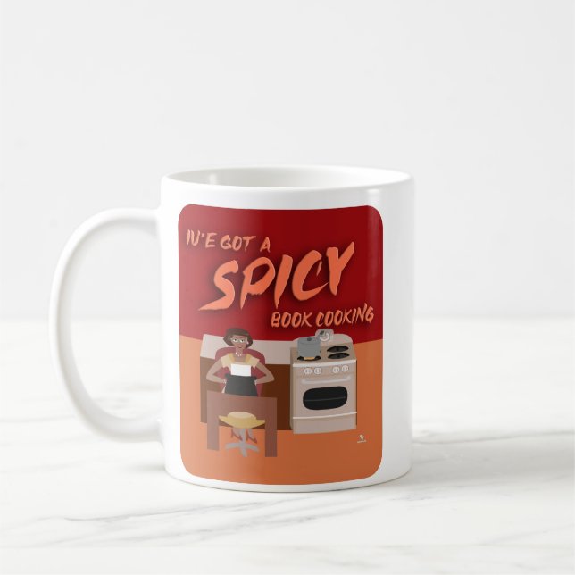 Cook Romance Autor Retro Snark Kaffeetasse (Links)