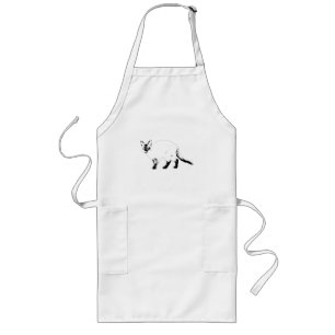Cook Sharp, Katzen-Bold-Schürze Lange Schürze
