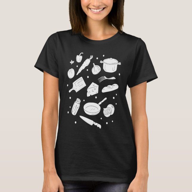 Cook Spaß Koch T-Shirt (Vorderseite)