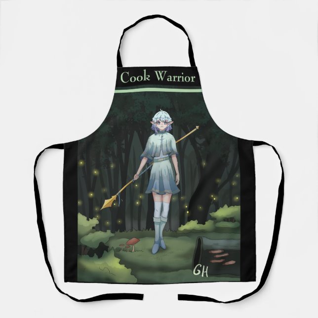 Cook warrior, anime, gameart schürze (Vorderseite)