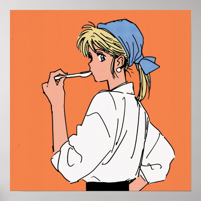 Cook with a Pearl Earring Poster (Vorne)