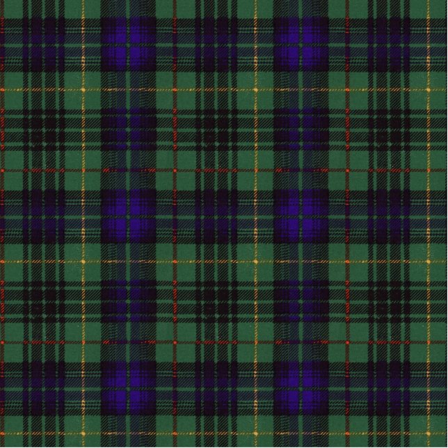 Cooke Clan karierter schottischer Kilt Tartan Fotoskulptur Magnet (Vorne)