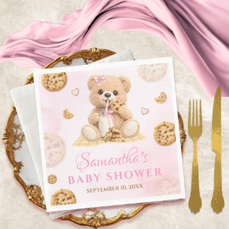 Cookie and milk Baby Shower - Cookie Baby Shower Serviette