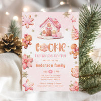 Cookie-Austausch Party Weihnachts-Pink-Lebkuchen