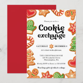 Cookie-Austausch Party Weihnachtseinladung Einladung
