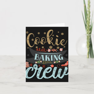 Cookie-Back-Crew-Weihnachtsfeiertags-Familie-T-Shi Karte