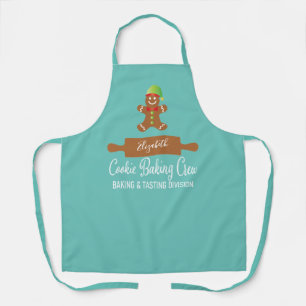 Cookie Backen Crew Blue Weihnachten Schürze