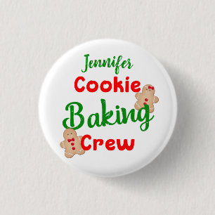 Cookie Backen Crew Custom Fun Urlaub Kochen Button