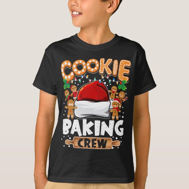 Cookie Backen Crew Funny Christmas Lights Gingerbr T-Shirt (Vorderseite)
