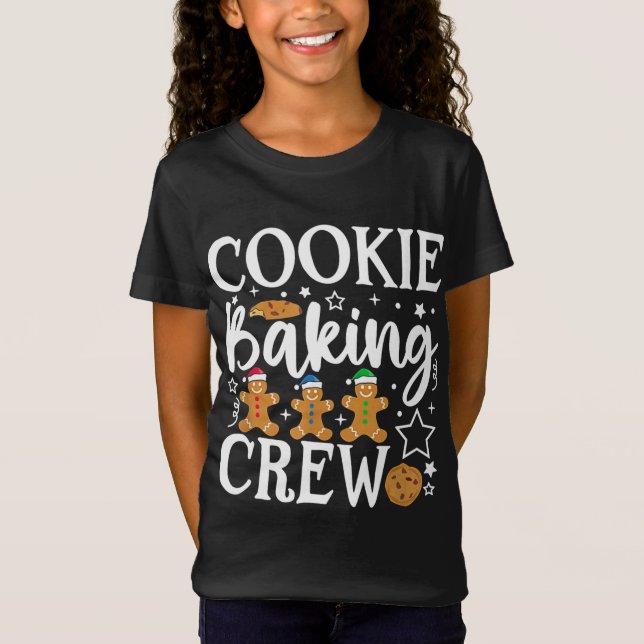 Cookie Backen Crew Funny Group Matching Weihnachte T-Shirt (Vorderseite)