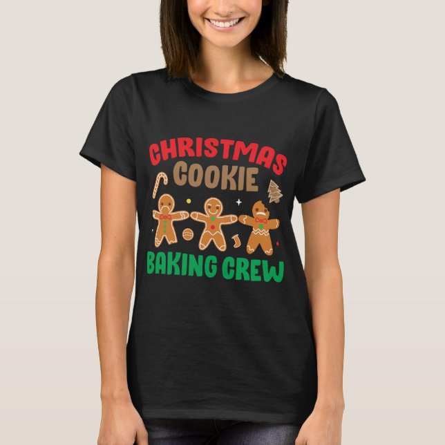Cookie Backen Crew Funny Niedlich Matching Family  T-Shirt (Vorderseite)