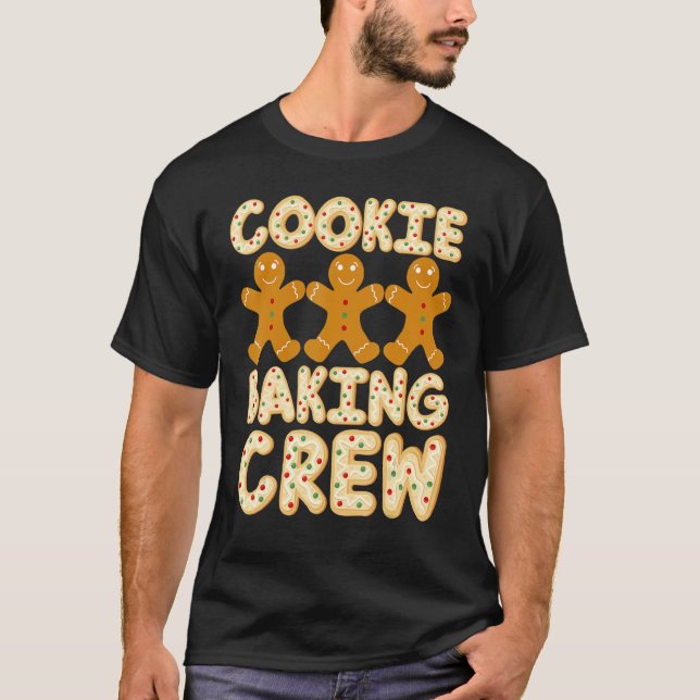 Cookie Backen Crew Lebkuchen Männer - Niedliche Fa T-Shirt (Vorderseite)