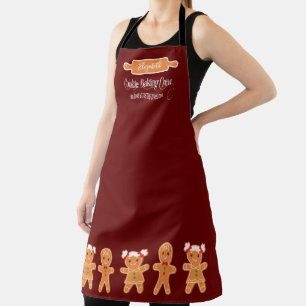 Cookie Backen Crew Lebkuchen Monogramm Backen Schürze