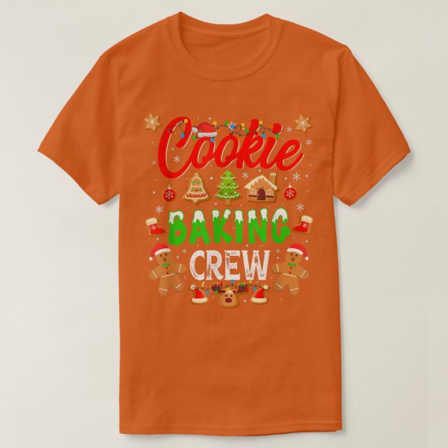 Cookie Backen Crew Lebkuchen Weihnachten 990 T-Shirt (Design vorne)