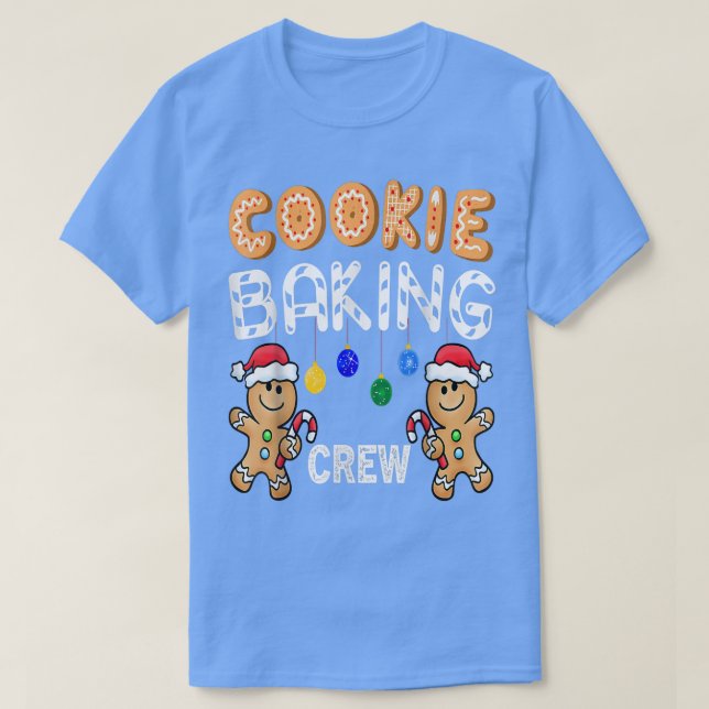 Cookie Backen Crew Lebkuchen Weihnachtskostüm p T-Shirt (Design vorne)
