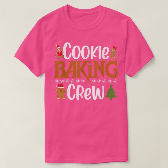 Cookie Backen Crew Pajama Funny Xmas Familie Match T-Shirt (Design vorne)