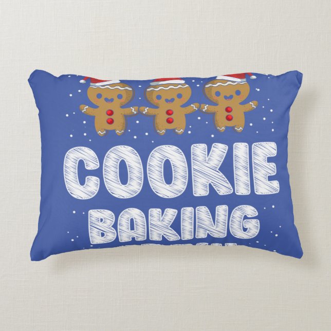 Cookie Backen Crew Shirt Weihnachten Familie Ginge Dekokissen (Vorderseite)
