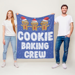 Cookie Backen Crew Shirt Weihnachten Familie Ginge Fleecedecke