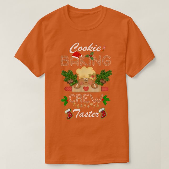 Cookie Backen Crew Taster Lebkuchen Weihnachten Ma T-Shirt (Design vorne)