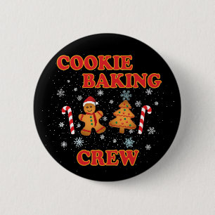 Cookie Backen Crew Weihnachten Button