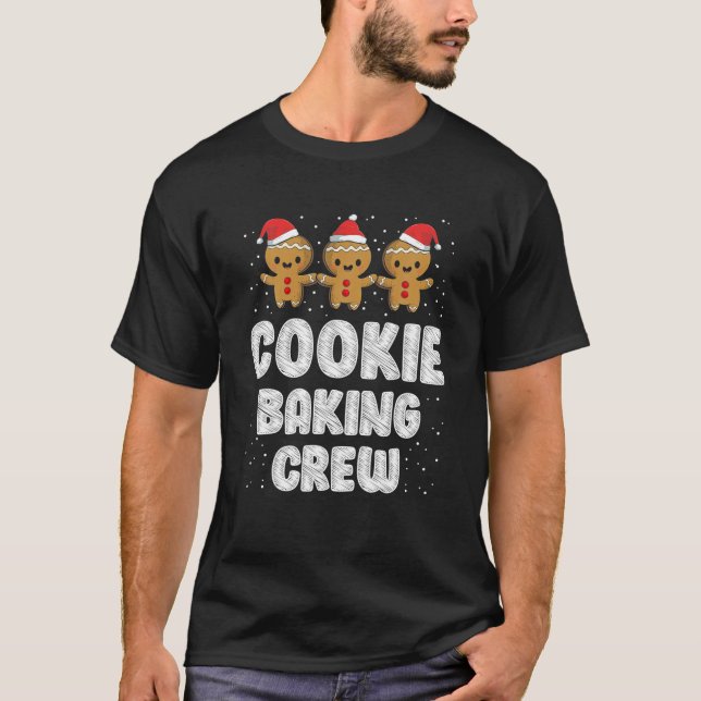 Cookie Backen Crew Weihnachten Familie Lebkuchen T-Shirt (Vorderseite)