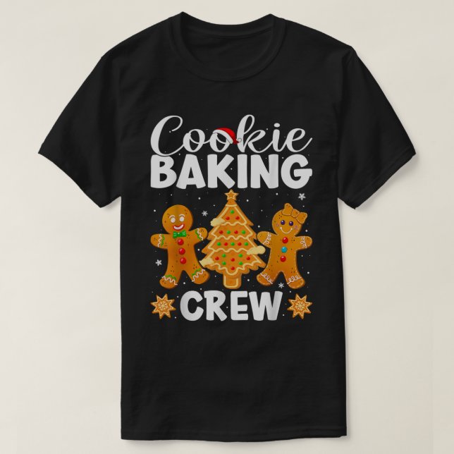 Cookie Backen Crew Weihnachten Funny Gingerbrot Gi T-Shirt (Design vorne)