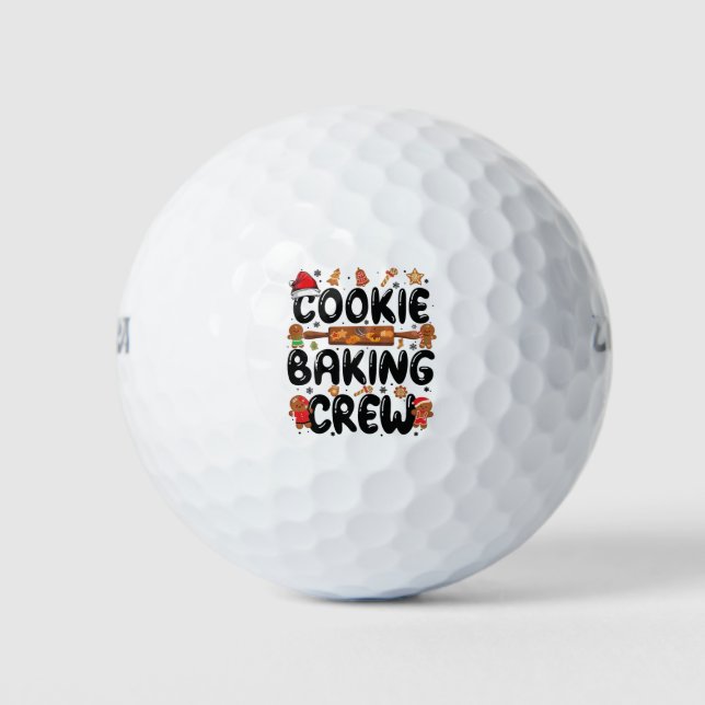 Cookie Backen Crew Weihnachten Lebkuchen Te Golfball (Vorderseite)