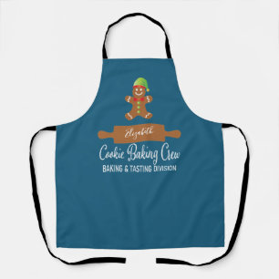 Cookie Backen Crew Weihnachten Schürze