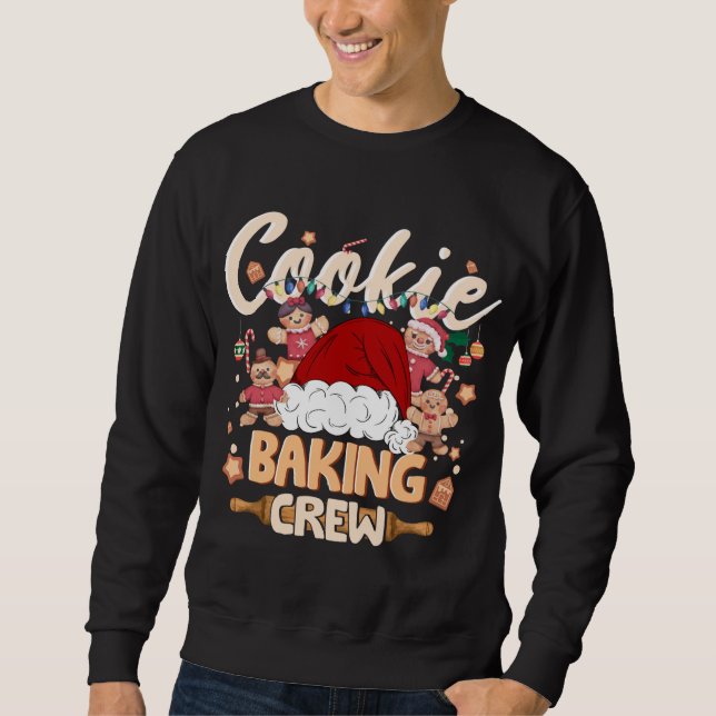 Cookie Backen Crew Weihnachten Weihnachtsfeiertag  Sweatshirt (Vorderseite)