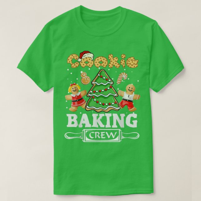 Cookie Backen Crew Weihnachten Weihnachtszeit T-Shirt (Design vorne)
