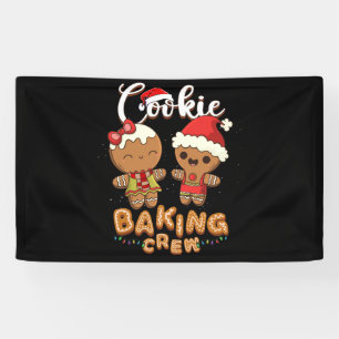 Cookie Backen Crew Weihnachts Weihnachtsmannschaft Banner