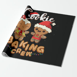 Cookie Backen Crew Weihnachts Weihnachtsmannschaft Geschenkpapier
