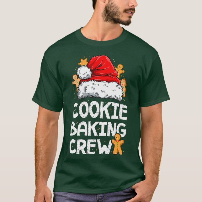 Cookie Backen Crew Weihnachts Weihnachtsmannschaft T-Shirt (Vorderseite)