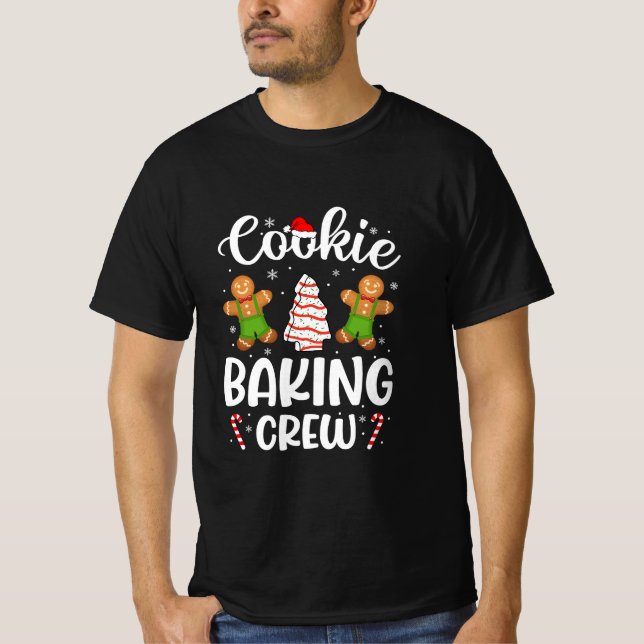 Cookie Backen Crew Weihnachtsgeschenk T-Shirt (Vorderseite)