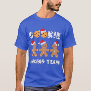 Cookie Backteam Lebkuchen Männer mit Weihnachtsmän T-Shirt