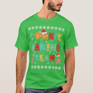 Cookie Backteam Lebkuchen Männer mit Weihnachtsmän T-Shirt