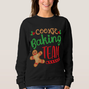 Cookie Backteam Weihnachts Squad Xmas Crew m Gin Sweatshirt