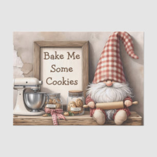 Cookie Baker Gnome Seidenpapier