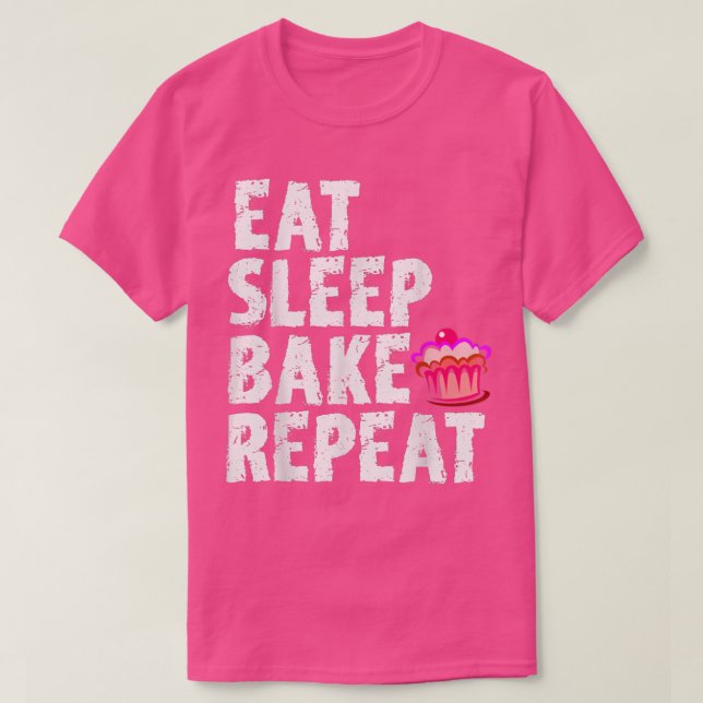 Cookie Bakers Baking Chefs Eat Sleep Bake Repeat C T-Shirt (Design vorne)