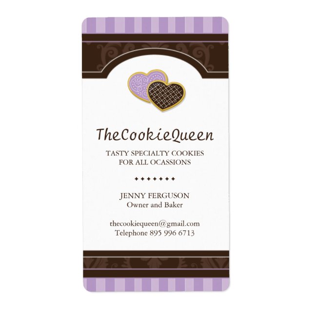Cookie Bakery Labels (Vorne)