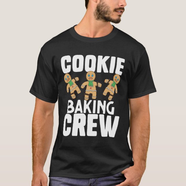 Cookie Baking Crew Christmas Bakers Team Baker's T-Shirt (Vorderseite)