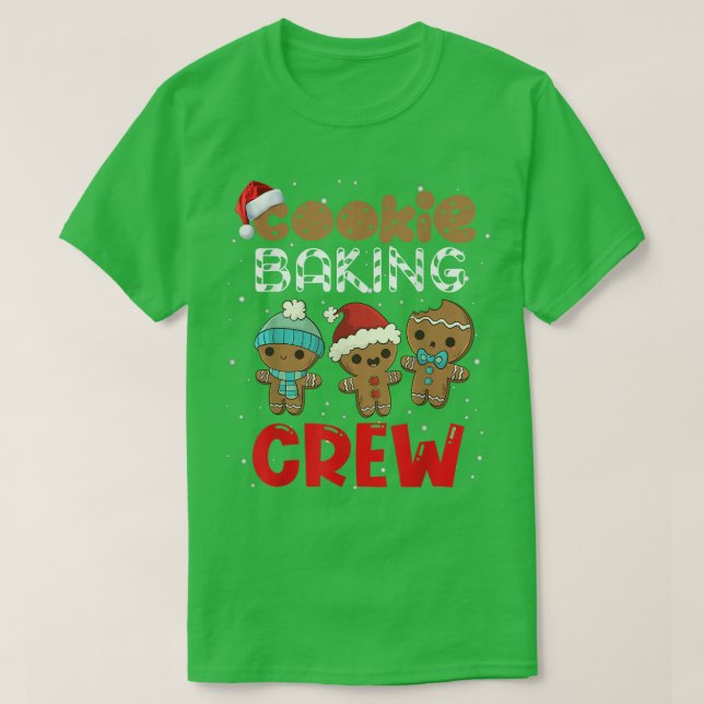 Cookie Baking Crew Christmas Pajamas Family Ginger T-Shirt (Design vorne)