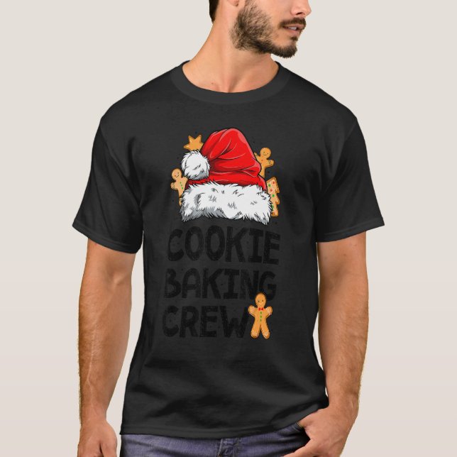 Cookie Baking Crew Christmas Santa Family Gingerbr T-Shirt (Vorderseite)