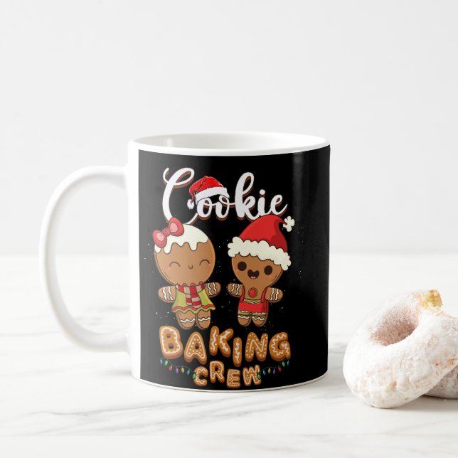 Cookie Baking Crew Christmas Santa Family Team Kaffeetasse (Mit Donut)