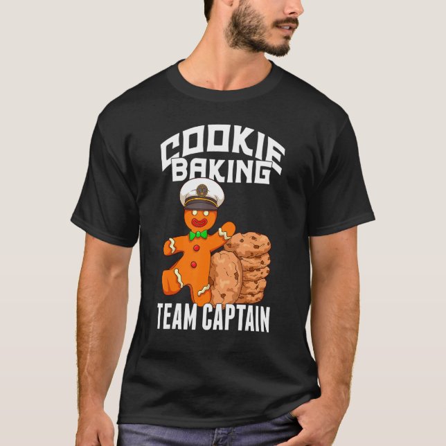 Cookie Baking Crew   Gingerbread Baking Team Capta T-Shirt (Vorderseite)