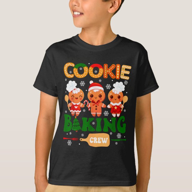 Cookie Baking Crew Gingerbread Cooking Lover Xmas  T-Shirt (Vorderseite)