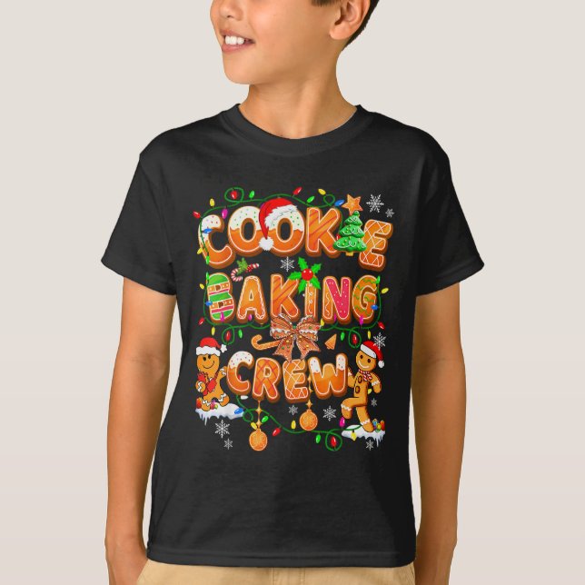 Cookie Baking Crew Gingerbread Cooking Lover Xmas  T-Shirt (Vorderseite)